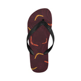 Boomerang Australian aboriginal ornament circle bl Unisex Flip Flops