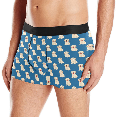 Golden Retriever Pattern Print Design 03 Men's All Over Print Boxer Briefs Men's Underwear