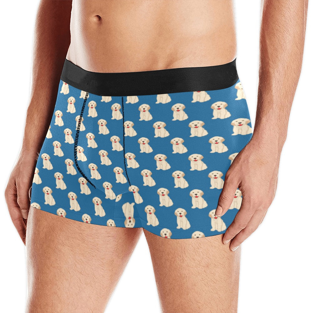 Golden Retriever Pattern Print Design 03 Men's All Over Print Boxer Briefs Men's Underwear