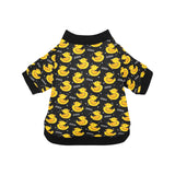 Duck Pattern Print Design 05 All Over Print Pet Dog Round Neck Fuzzy Shirt
