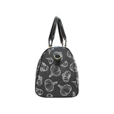 Garlic pattern black background Travel Bag