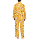Lion Pattern Print Design 03 Men's Long Pajama Set
