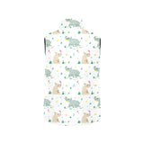 Cute Rhino pattern Women's Padded Vest