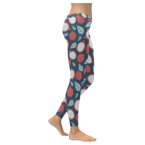 dragon fruits dark blue background Women's Legging Fulfilled In US