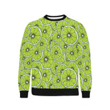 Slices of Lime design pattern Men's Crew Neck Sweatshirt
