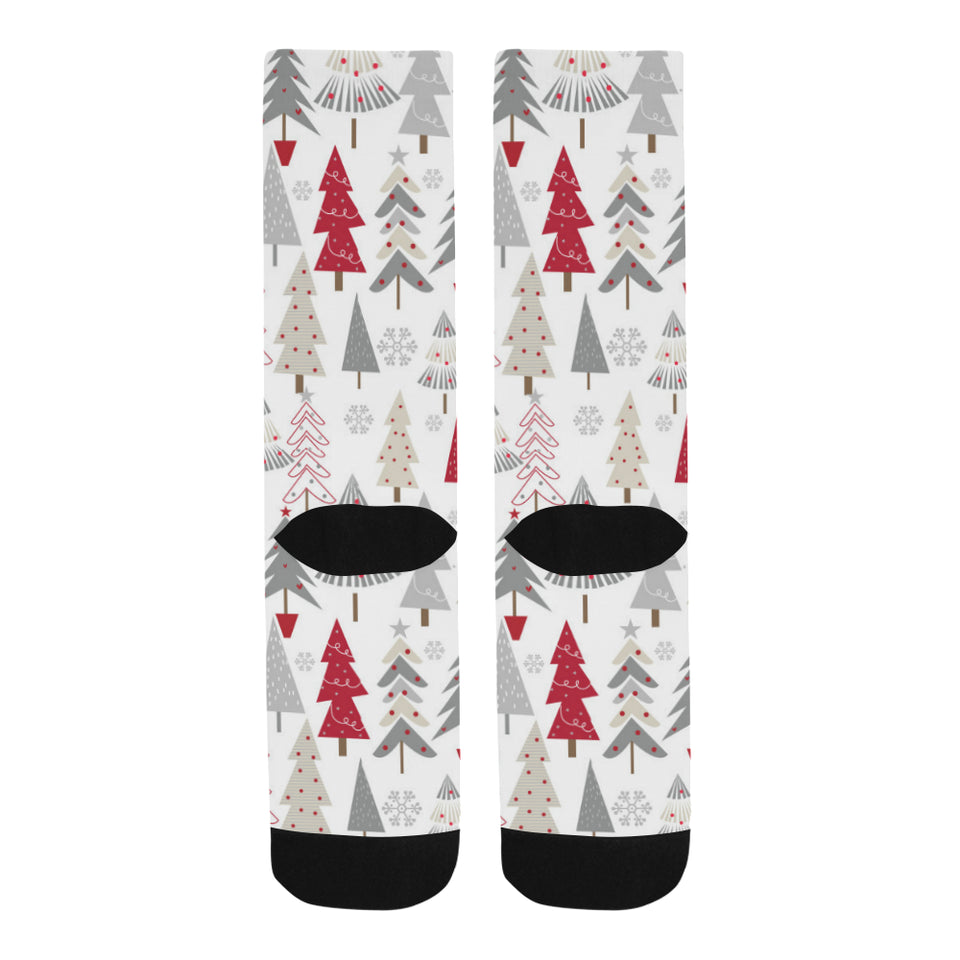 Cute Christmas tree pattern Crew Socks