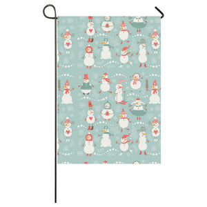 Cute snowman pattern House Flag Garden Flag