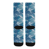 Shark hand drawn Crew Socks
