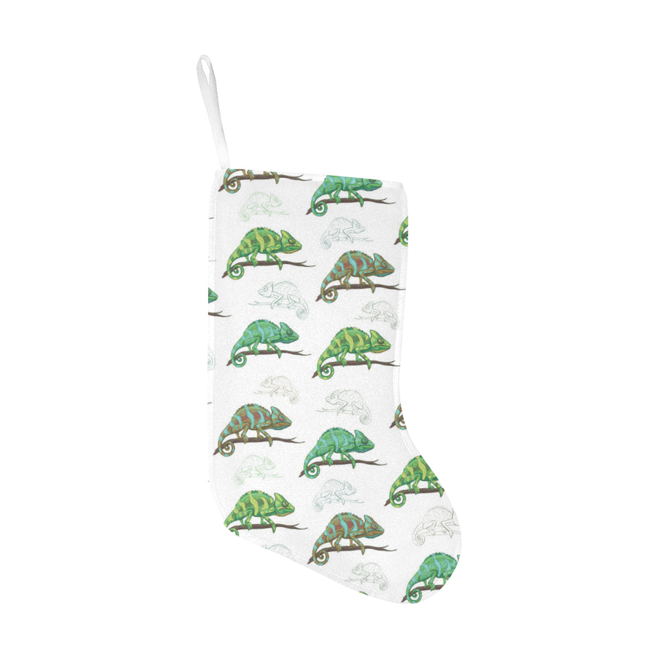 Chameleon lizard pattern Christmas Stocking