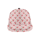 cherry pattern pink background All Over Print Snapback Cap