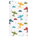 Airplane star cloud colorful Bath Towel