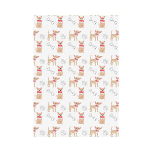 Chihuahua bone paw pattern House Flag Garden Flag