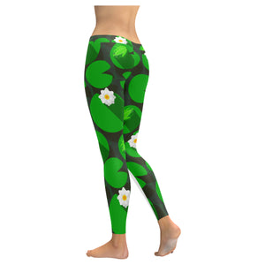 Frog waterlily pattern Women's Legging Fulfilled In US
