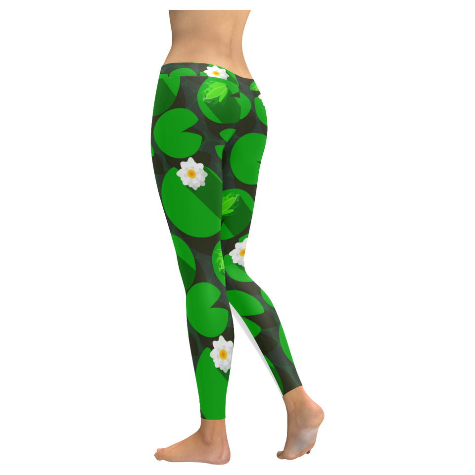 Frog waterlily pattern Women's Legging Fulfilled In US