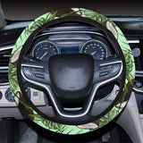 Coconut Pattern Print Design 02 Car Steering Wheel Cover
