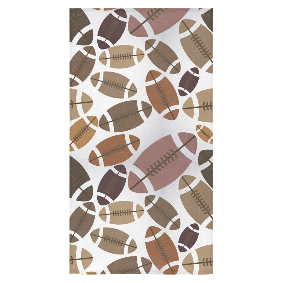 American football ball pattern Bath Towel