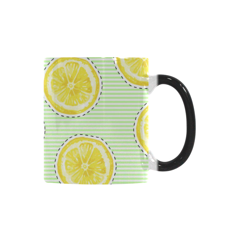 slice of lemon pattern Morphing Mug Heat Changing Mug