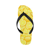 lemon pattern Unisex Flip Flops