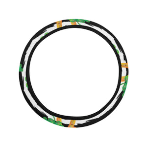 Horseshoes Pattern Print Design 01 Car Steering Wheel Cover