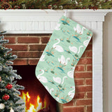 White swan lake pattern Christmas Stocking