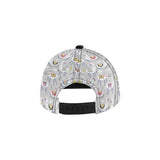 Cute Llama Alpaca pattern All Over Print Snapback Cap