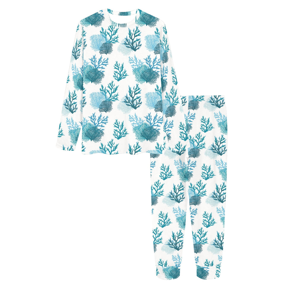 Coral Reef Pattern Print Design 04 Women's All Over Print Pajama Set
