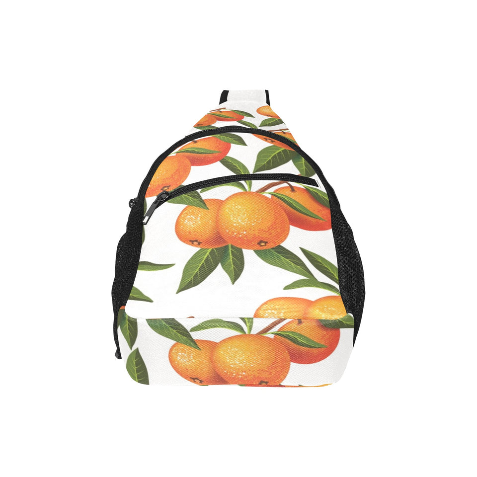 Oranges pattern background All Over Print Chest Bag