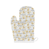Golden Retriever Pattern Print Design 04 Heat Resistant Oven Mitts
