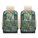 Camera Pattern Print Design 03 Car Seat Back Organizer