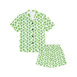 Hop pattern background Kids' Boys' Girls' V-Neck Short Pajama Set