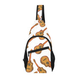 Paint Guitar Pattern All Over Print Chest Bag