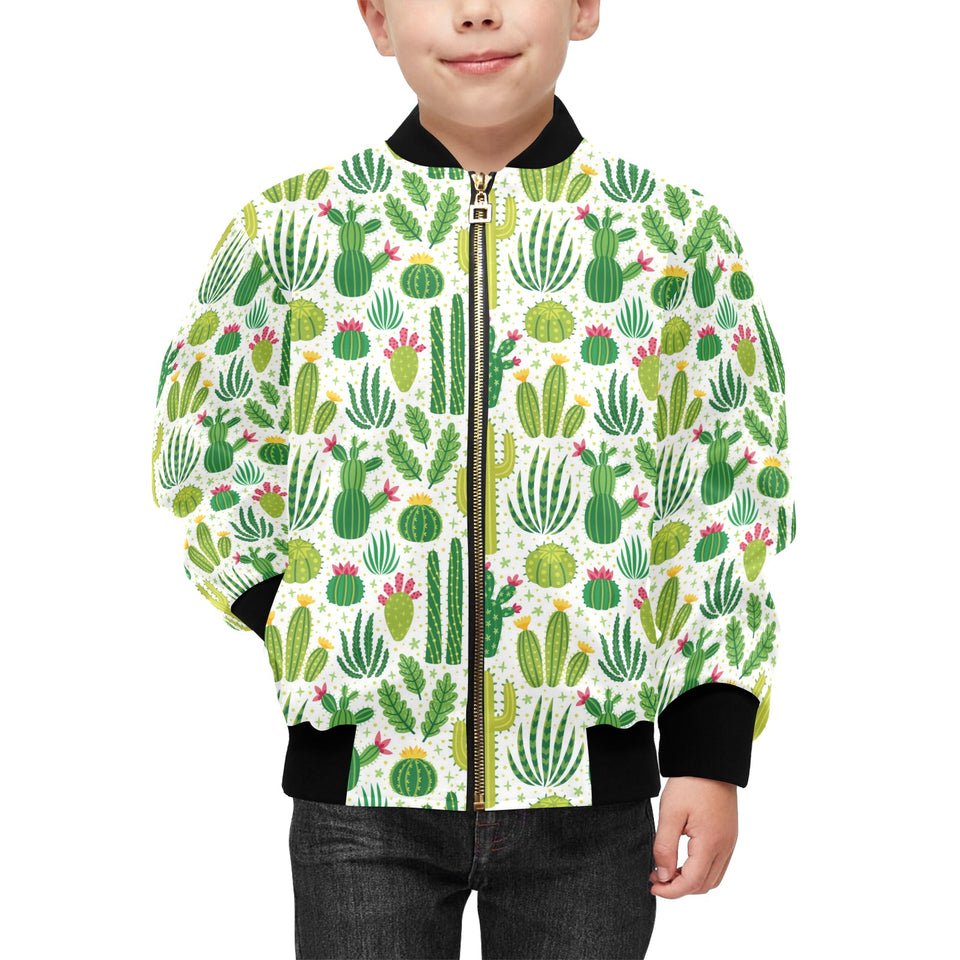 Cactus pattern copy Kids' Boys' Girls' Bomber Jacket