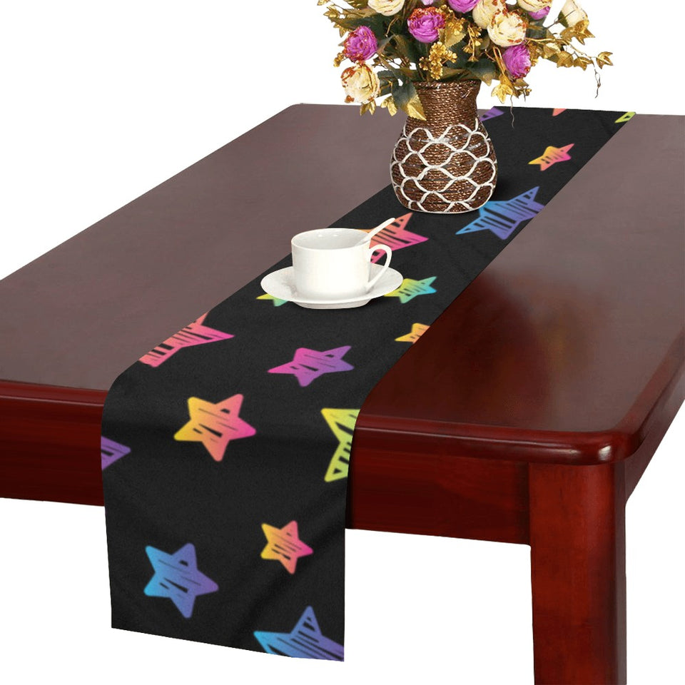 Colorful star pattern Table Runner