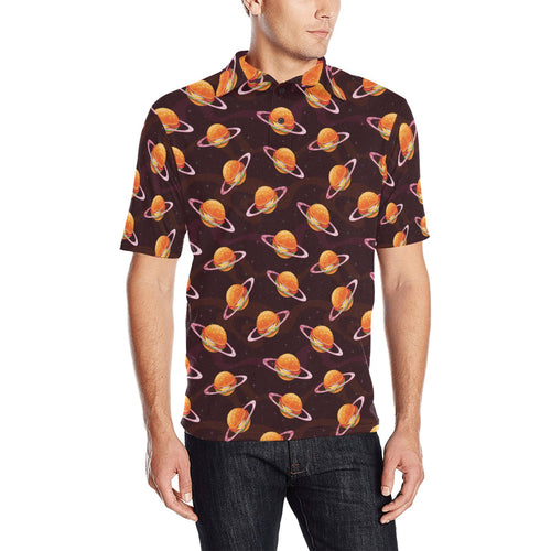 Hamburger Pattern Print Design 05 Men's All Over Print Polo Shirt