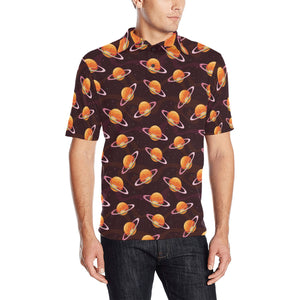 Hamburger Pattern Print Design 05 Men's All Over Print Polo Shirt