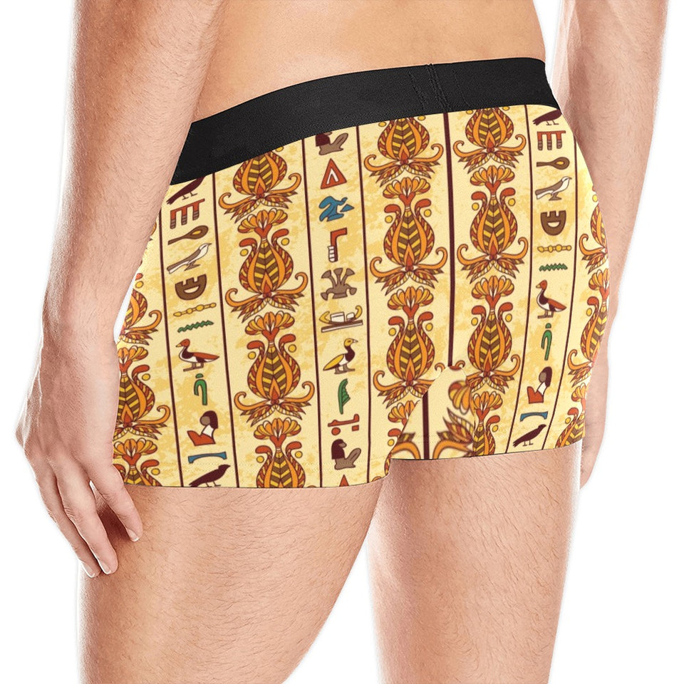Egypt Hieroglyphics Pattern Print Design 04 Men's All Over Print Boxer Briefs Men's Underwear