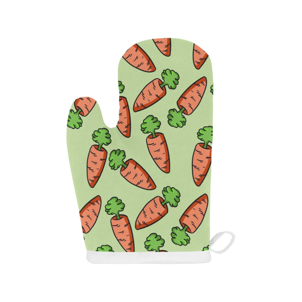 Carrot Pattern Print Design 05 Heat Resistant Oven Mitts