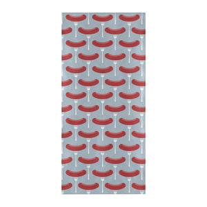 Sausage Pattern Print Design 02 Beach Towel
