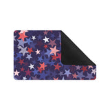 Red blue star pattern Doormat