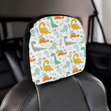 Cute funny kids dinosaurs pattern Car Headrest Cover