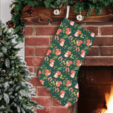 Squirrel Pattern Print Design 03 Christmas Stocking