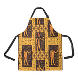 Egypt Hieroglyphics Pattern Print Design 05 All Over Print Adjustable Apron