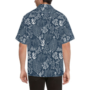 Coral Reef Pattern Print Design 05 Men's All Over Print Hawaiian Shirt (Model T58)