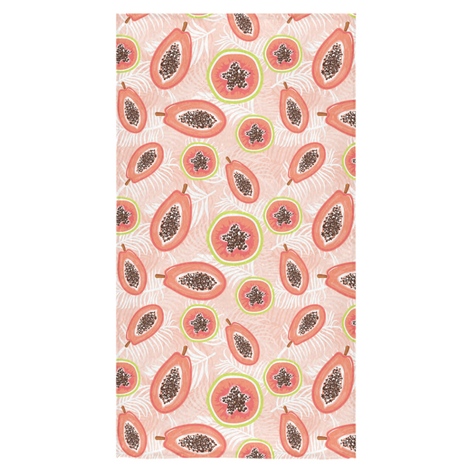 papaya leaves pattern Bath Towel