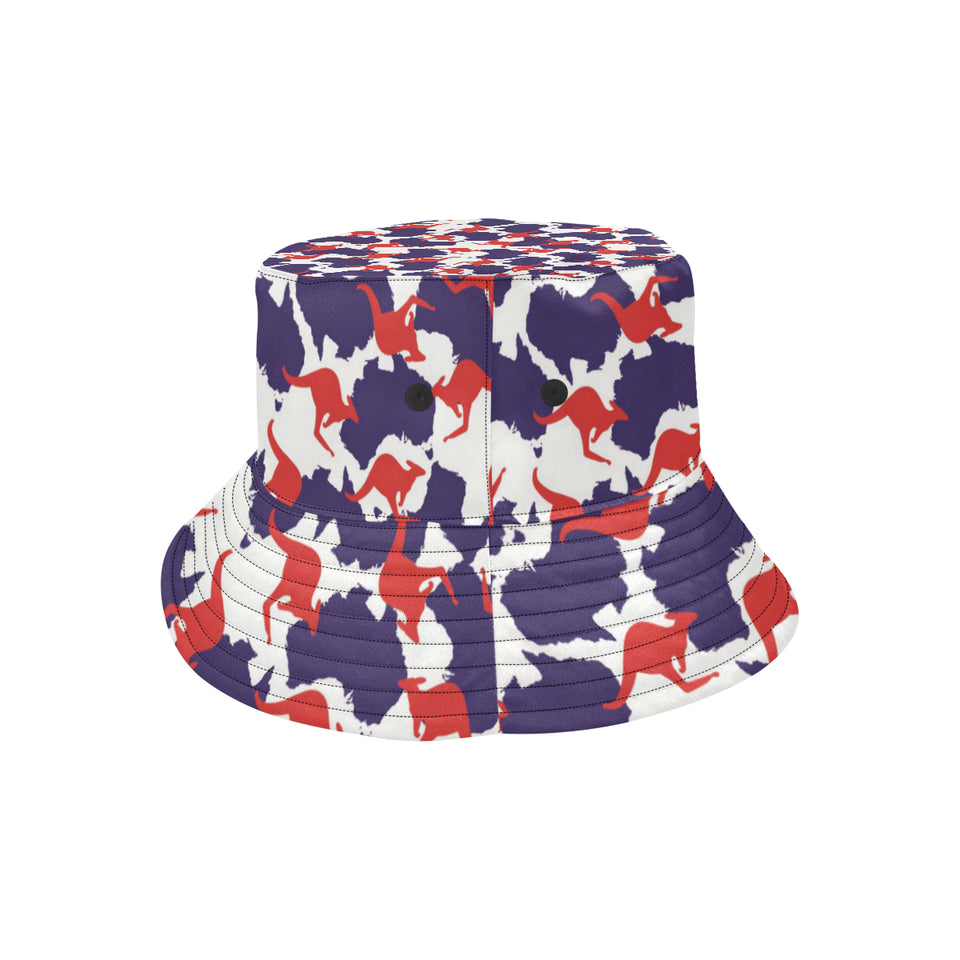 Kangaroo Australian pattern Unisex Bucket Hat