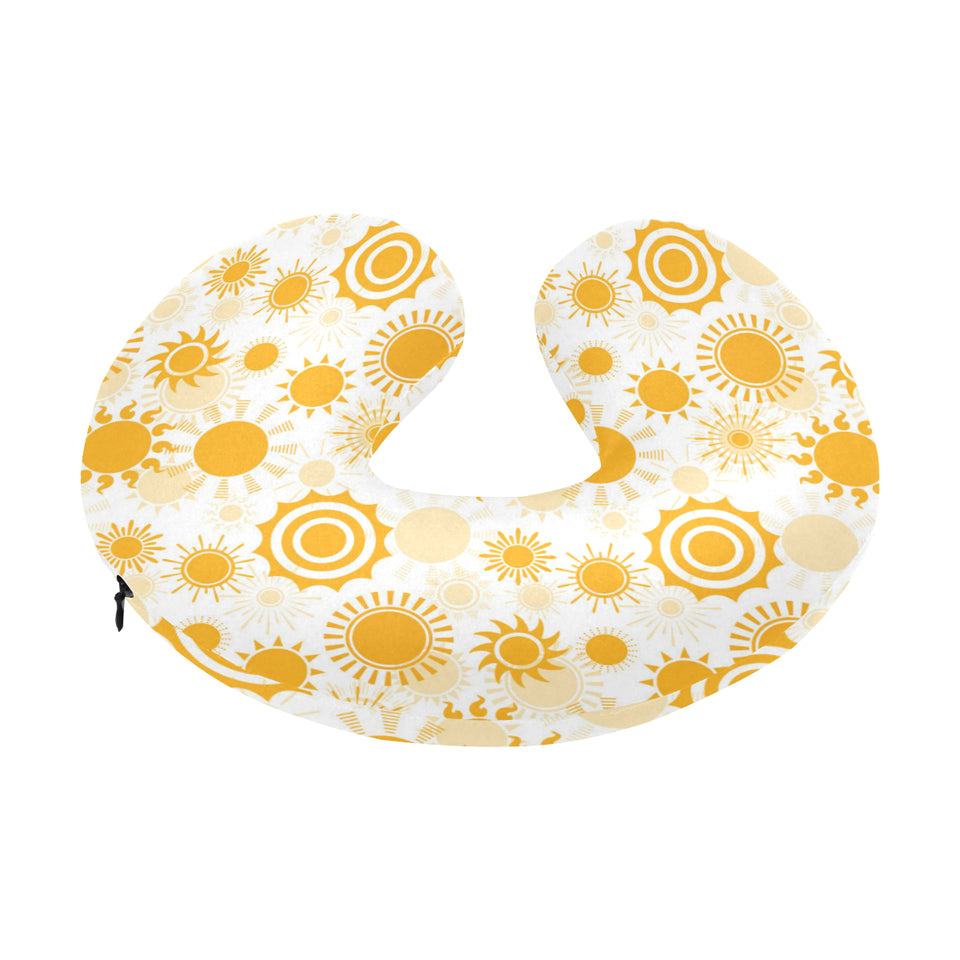Sun design pattern U-Shaped Travel Neck Pillow