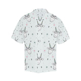 Cute goat design pattern Men's All Over Print Hawaiian Shirt