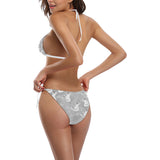 white swan gray background Sexy Bikinis Two-Piece Swimsuits