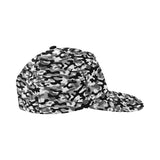 Black white camouflage pattern All Over Print Snapback Cap