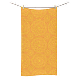 Orange traditional indian element pattern Bath Towel